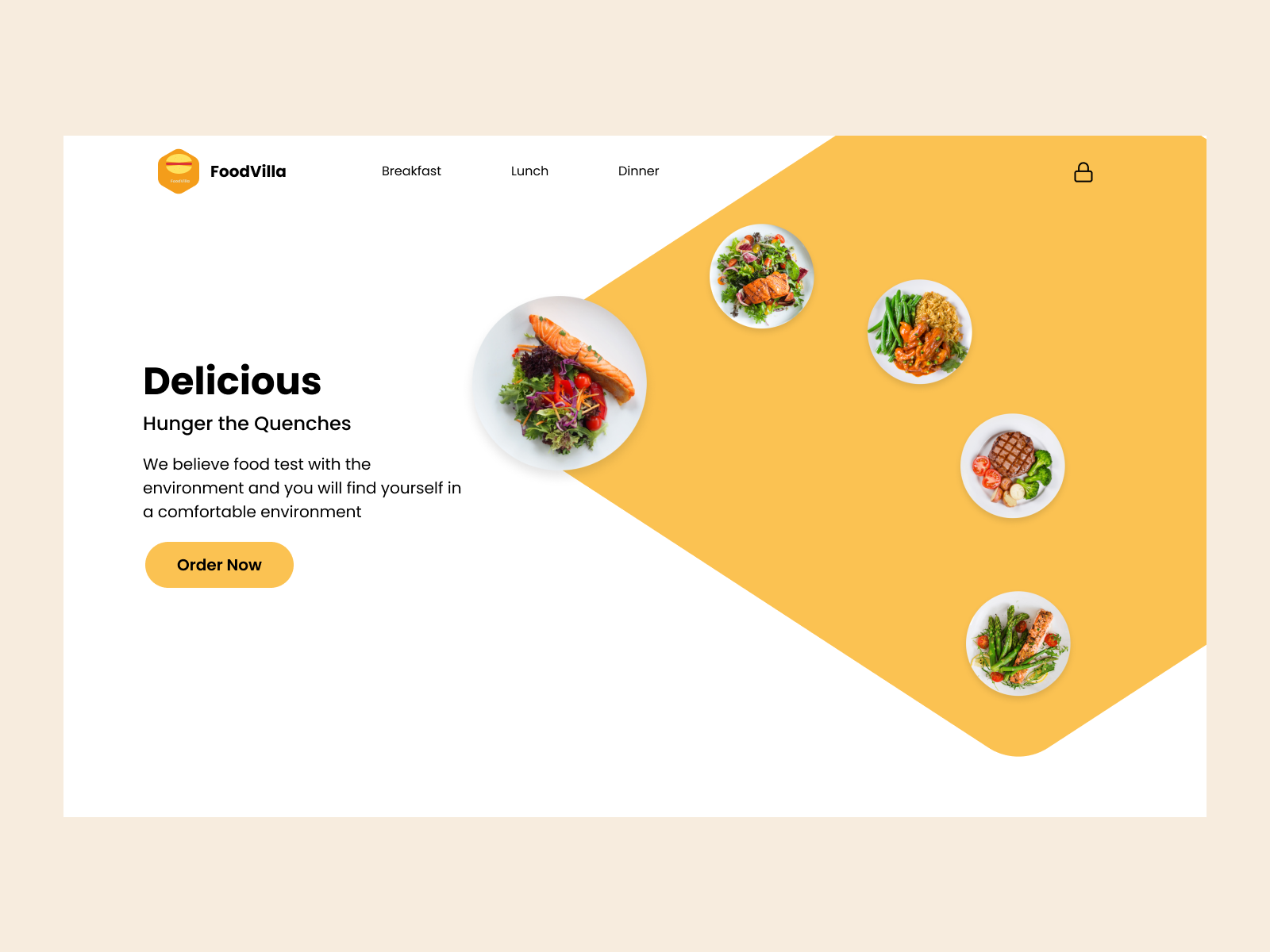FoodVilla Web Design by Kazi Rifat Ahmed on Dribbble