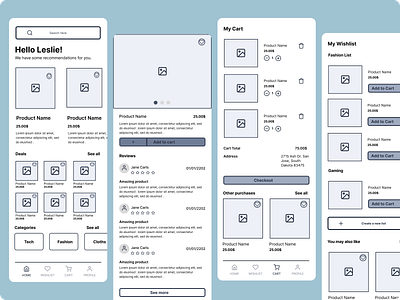 Website Wireframes