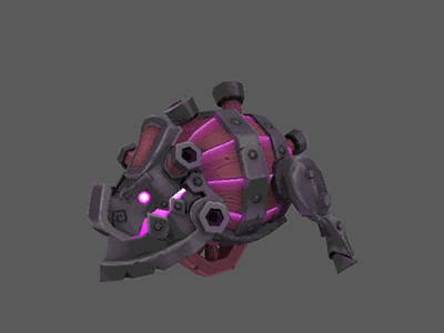 SteamHog walks 3d anim 3d animation animation character cute game low poly maya monster steam steampunk