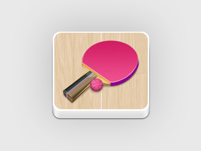 Table Dribbble ball dribbble game icon ping pong racquet table tennis