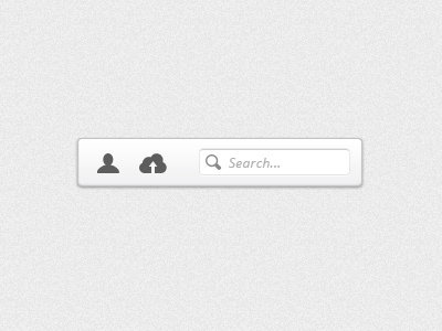 UI Bar bar clean icons light search slight ui upload user