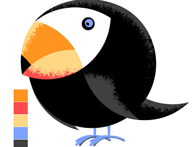 Toucan animal bird bird illustration design icon illustration toucan tropical vector web