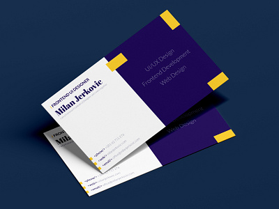 Milan Jerkovic business card final business card business cards cards graphic design
