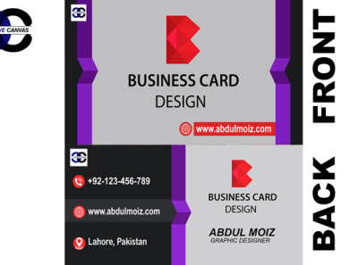 Modern Business Card Design business card business identity creative design graphic design graphic designer minimalist business card modern modern business card unique