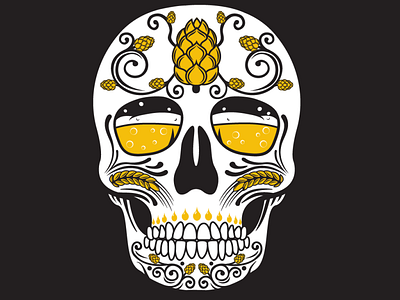 Beer Sugar Skull