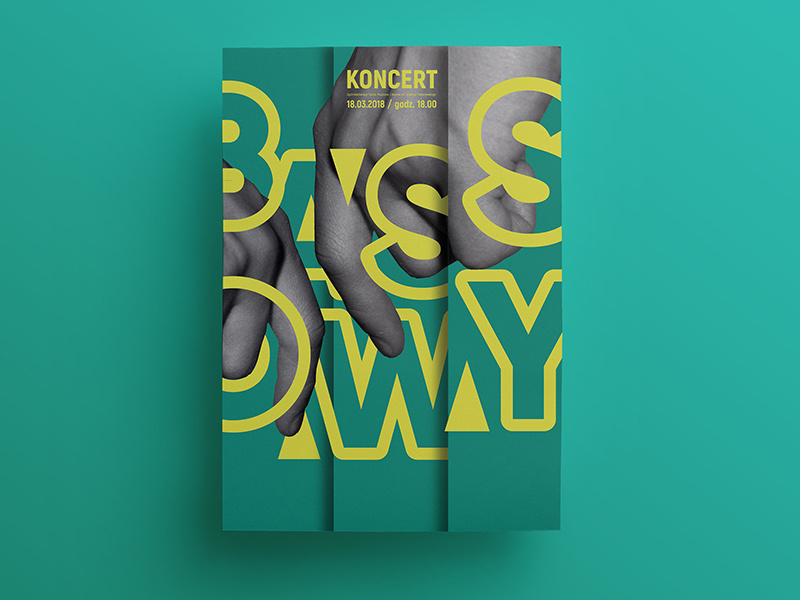 Bass Gig hands photoshop ps bass music graphic font typography vector illustrator ai design poster