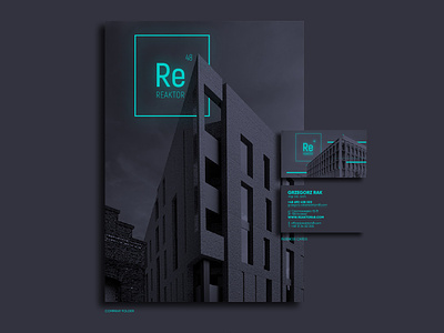 Reaktor48 Rebranding 3d ai architecture brand branding business card cracow design font graphic illustrator krakow kraków logo mockup modern poland typography vector visual identity