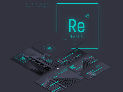 Reaktor48 Rebranding 3d ai architecture branding cgi cracow design graphic illustrator krakow kraków logo mockup modern poland typography vector visual identity