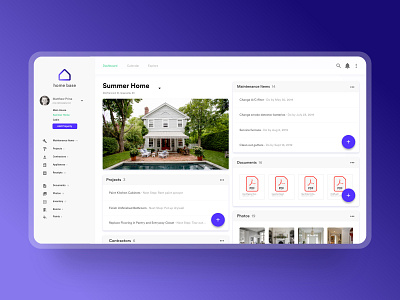Home Base - Homeowners App adobe xd home ui design ux design web design