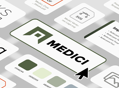 Medici Brand Assets branding illustration web design