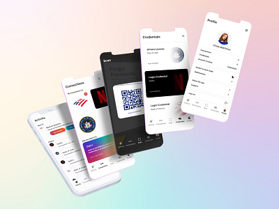 Digital Identity App Concept app design digital identity figma mobile app product design ssi ux