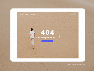 008 404 Claire Murphy Cover 008 404page dailyui design visual