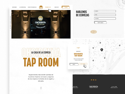 Okcidenta - Website beer branding brew brewery brewery branding minimal typography ui web web design webdesign website