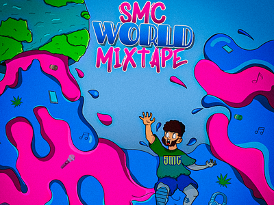 SMC World Mixtape design illustration