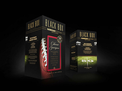 Black Box Wines Limited Edition Packaging agency football game day graphic design halloween illustration package design photography
