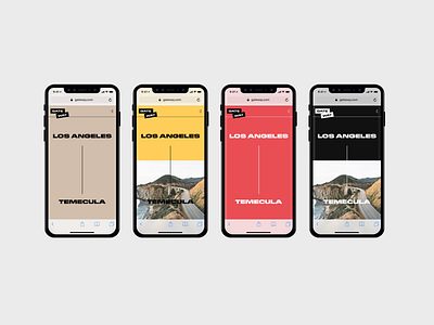 Project Explorations - Mobile iphone x minimal mobile web design responsive design web design website
