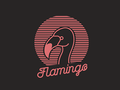 Flamingo logo branding design logo
