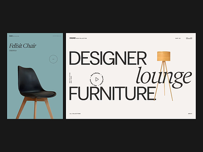 Furniture store — Art Direction Workshop clean furniture modern typography ui web