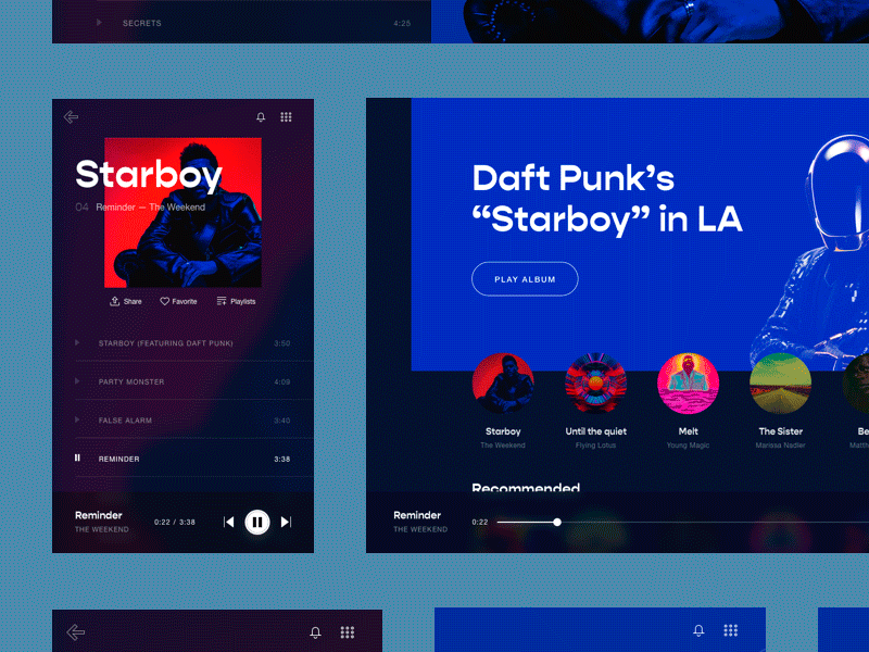 PWA Music player UI