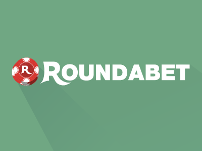 Roundabet - Logo bet casino chips flat gambling green red sport