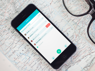 Tripl.it - Timeline android app blue expenses green ios mobile trip ui ux