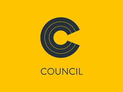 COUNCIL Logo forum logo typography ui yellow