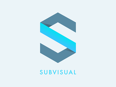 We are Subvisual blue branding flat logo new rebrand ui