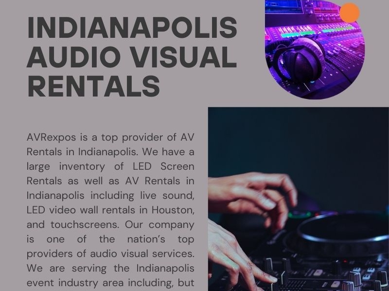 Indianapolis Audio Visual Rentals by geworel on Dribbble
