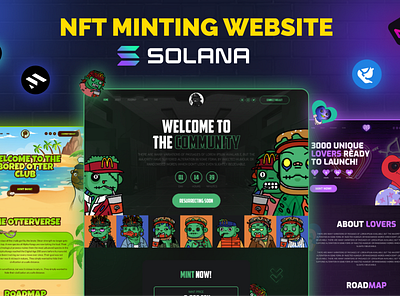 NFT Minting Website Solana arrowx goutam goutam nft nft arts nft collection nft landing page nft mint website nft minting website nft website solan