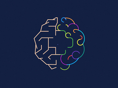 Medical Practice v Theory brain concept healthcare icon medical negative space