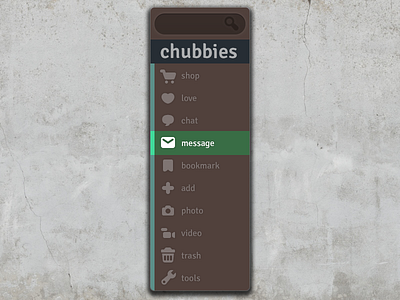 Chubbies in action icons user interface design