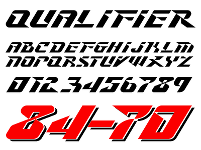 Qualifier Preview font font design lettering typography