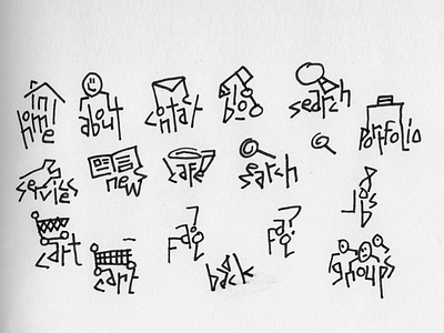 Doodle icons doodles icon sketch
