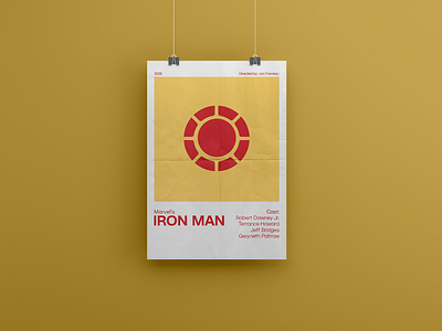 Iron Man Minimalist Movie Poster
