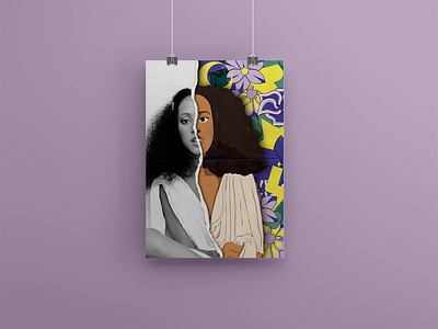 Pat Cleveland Poster graphic design illustration poster design