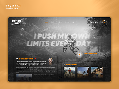 Daily UI Challenge #003 -  Landing Page