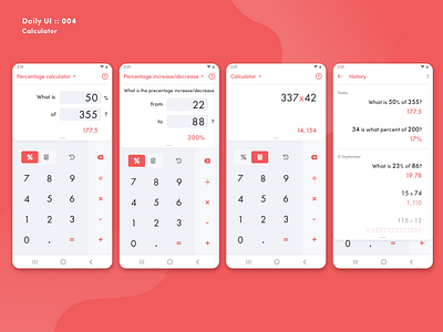 Daily UI Challenge #004 - Calculator (Screens) animation app calculator calculator ui contest daily 100 challenge daily ui daily ui 004 dailyui dailyui004 dailyuichallenge design interaction interactions ui uiux ux