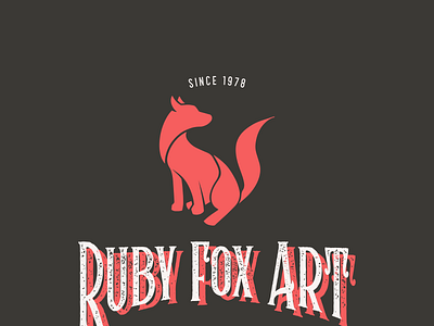 Ruby Fox Art Logo branding design graphic design illustration logo typography