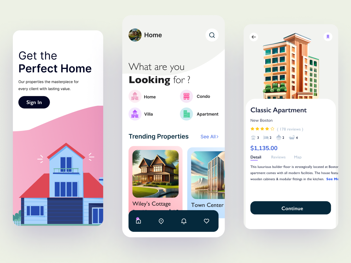 Property Rental App resdesign challenge by Danish Javed ( Saas designer ...