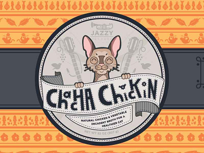 ChaCha Chicken cat chicken design food illustration music packaging pet