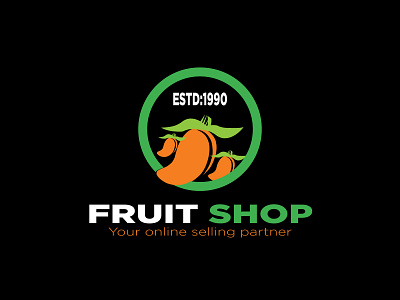 Mango Fruit Shop Logo Design graphic design logo logo design mango logo vector