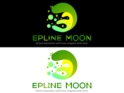Study Coaching Center Logo Design Whose Name is Epline Moon branding epeline logo graphic design illustration logo logo design moon logo study logo ui vector