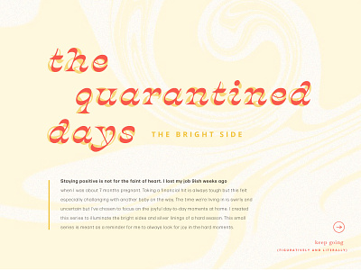 The Quarantine Days project coronavirus editorial layout quarantine type
