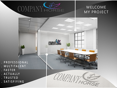 COMPANY HORSE company company horse design graphic design horse logo modern phoenix portofolio project simple
