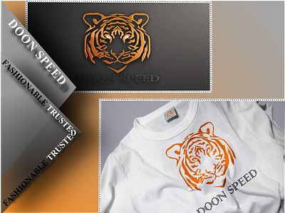 DOON SPEED Brand brand cool graphic design logo orange proffesional shoes t shirt tiger trouser
