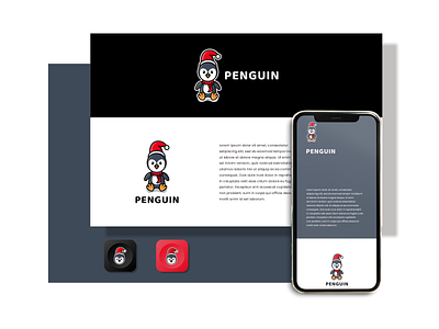 Penguin logo concept 3d animation app branding design graphic design illustration logo motion graphics typography ui ux vector
