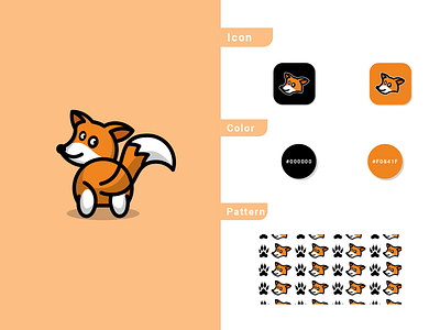 Fox cute logo concept 3d animation app branding design graphic design illustration logo ui vector