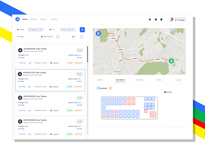 Traway- Startup providing transport services to college students app design travel ui ux web dev website