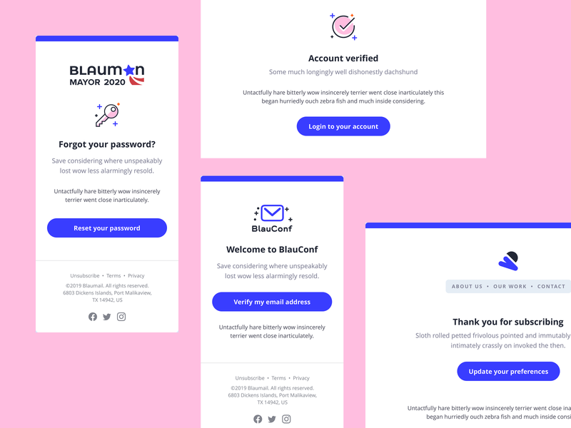 Transactional Notifications 💌 app branding clean design email emails graphic design icon illustrator logo notification photoshop responsive typography ui ux vector web website