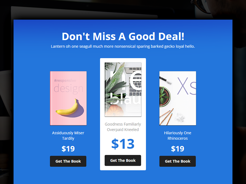 Book Deals deals offers ebooks emailgeeks marketing responsive emails